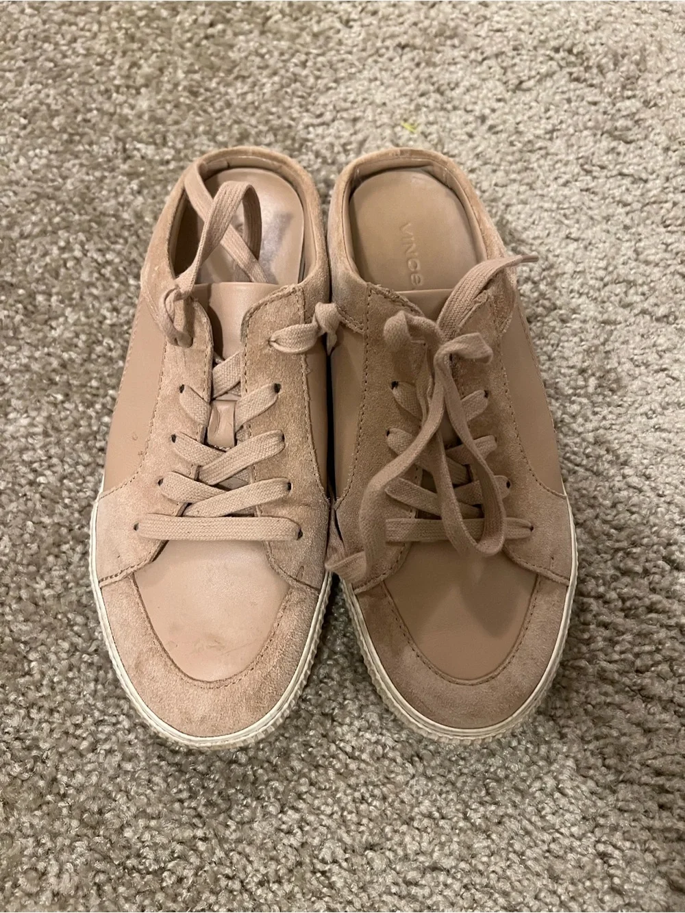Vince Kess Backless leather and suede sneaker 7